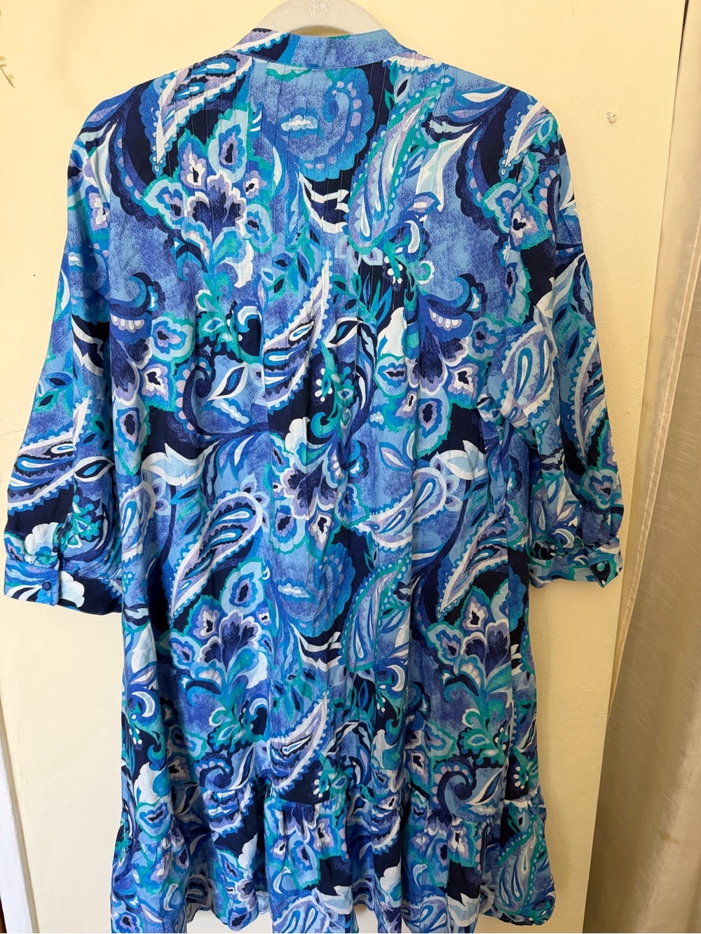 Soft Surroundings “Island Sun Paisley Blue”Midi Dress - Picture 6 of 10